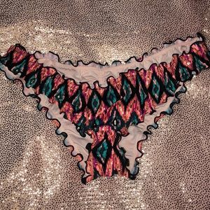 Wave Ruffle Cheeky Bikini Bottom